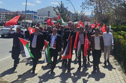 Tunceli'de Gazze'ye Destek Yürüyüşü