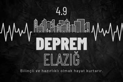 Elazığ'da Tunceli'yi de Etkileyen 4.9 Deprem Gerçekleşti.