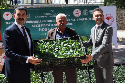 Mazgirt’te TAKE Projesi Kapsamında Fide Dağıtım Töreni Gerçekleştirildi
