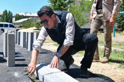 Sıcak asfalt serimi yapıldı