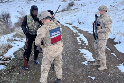 Kaçak avcılara ceza kesilirken terör şüphelisi tutuklandı