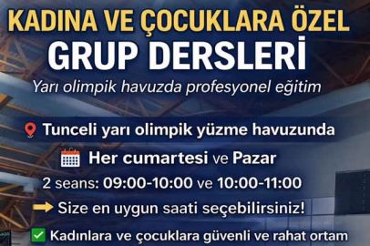 Tunceli’de Kadınlara ve Çocuklara Özel Yüzme Kursları Başlıyor