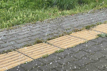 Tunceli’de gök gürültülü sağanak ve dolu yağışı etkili oldu