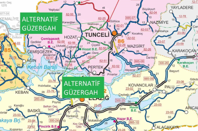 Tunceli-Ovacık yolunda çalışma: Yol trafiğe kapatılacak