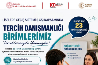 Tunceli'de LGS Tercih Maratonu Başladı: Öğrencilere Ücretsiz "Tercih Danışmanlığı" Hizmeti!