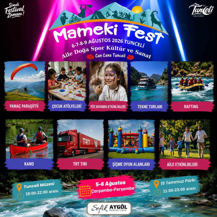 Mameki Fest Tunceli’de başlıyor
